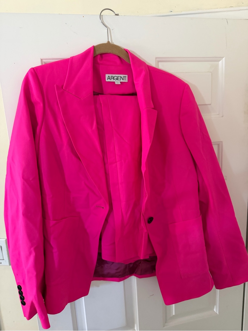 Worn once Argent Women's Hot Pink Blazer Jacket
